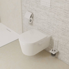 Hansgrohe GladeLake S Сиденье для унитаза, с микролифтом, с верхним креплением, цвет: белый