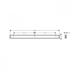 Hansgrohe WallStoris Штанга 50 см, цвет: матовый белый