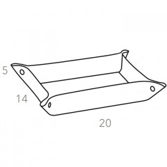 Colombo Adj Мелочница, 20x14H5 см, цвет: оливковый/горчичный