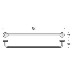 Colombo Nordic Полотенцедержатель 54см, цвет: хром