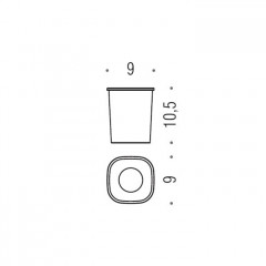 Colombo Alize Стакан, цвет: матовое стекло