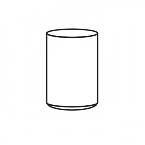 ADJ Стакан для зубных щеток, D7xH10 см., цвет:graphite/капучино