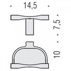 Colombo Luna Держатель для бумаги, цвет: хром