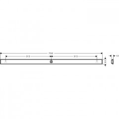 Hansgrohe Planet Edition Штанга 70см., цвет: песок