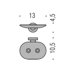 Colombo Basic Мыльница подвесная, цвет: хром