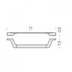 Colombo Alize Полотенцедержатель 71см, цвет: хром