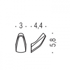 Colombo Road Крючок одинарный MO17, цвет: хром