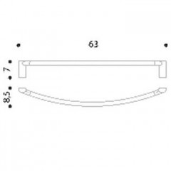 Colombo Luna Полотенцедержатель 60см, цвет: хром