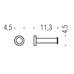 Colombo Plus Держатель туалетной бумаги, подвесной, цвет: PVD Vintage