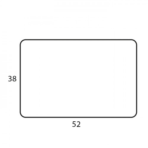 ADJ Прямоугольный плейсмат, 52x38 см., цвет: белый/панна котта