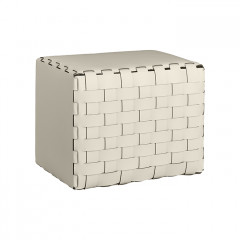 ADJ Пуф, 35x35xH40 см., цвет: панна котта/белый