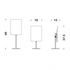 Colombo Complementi Зеркало косметическое, настольное, увеличение х3, цвет: хром