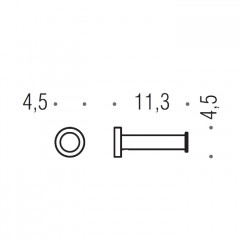Colombo Plus Держатель туалетной бумаги, подвесной, цвет: PVD Vintage матовый