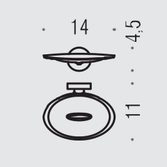 Colombo Plus Мыльница подвесная, цвет: хром
