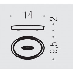 Colombo Plus Мыльница металлическая, настольная, цвет: хром