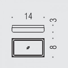 Colombo Forever Мыльница настольная, цвет: хром/матовое стекло