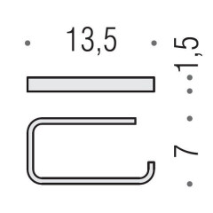 Colombo Time Полотенцедержатель 30 см, цвет: хром