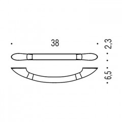 Colombo Units Поручень для ванны 38см, цвет: хром