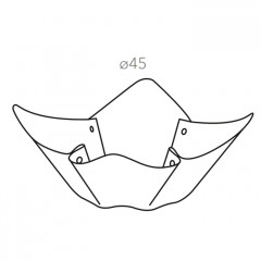 ADJ Фруктовница, D45 см., цвет: серый/черный