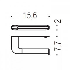 Colombo Trenta Держатель для туалетной бумаги, цвет: хром