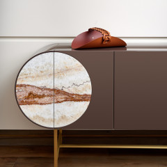 Colombo Adj Открытая корзина для СПА Riviera 48x28см., цвет: бордо/коньяк