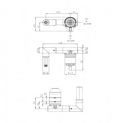 Bossini Teo Line Внутренняя часть для смесителя
