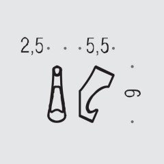 Colombo Land Крючок CD77, цвет: хром