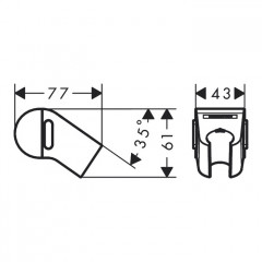 Hansgrohe Planet Edition Слайдер с кнопкой, цвет: песок