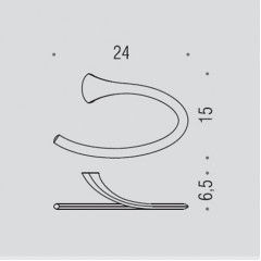 Colombo Link Полотенцедержатель кольцо, цвет: хром