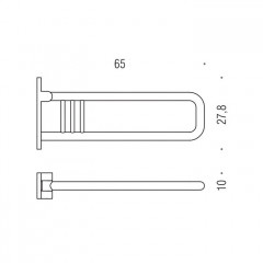 Colombo Complementi Поручень для инвалидов, цвет: хром