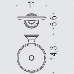 Colombo Hermitage Мыльница подвесная, цвет: античная бронза