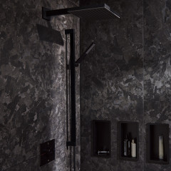 Hansgrohe Pulsify E Держатель верхнего душа 39см., настенный, цвет: черный матовый