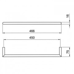Fantini Young Полотенцедержатель 450мм, цвет: Matt Copper PVD