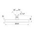 Fantini AF/21 Верхний душ, D240мм, цвет: Matt British Gold PVD