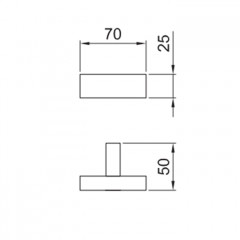 Fantini Linea Крючок , цвет: хром