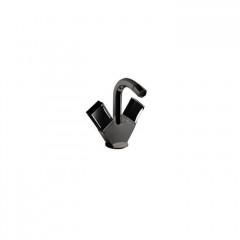 Fantini Venezia Смеситель для биде, 1 отв., с донным клапаном, излив 120мм, цвет: Matt Gun Metal PVD