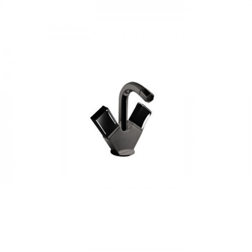 Fantini Venezia Смеситель для биде, 1 отв., с донным клапаном, излив 120мм, цвет: Matt Gun Metal PVD