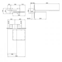 Fantini Milano Двойной верхний душ, матовая сталь