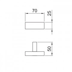 Fantini Linea Крючок , цвет: Matt Gun Metal PVD