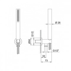 Fantini Душевой гарнитур, цвет белый матовый