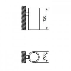 Fantini Young Стакан, цвет Matt Gun Metal PVD