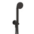 Fantini Icona Classic Душевой набор: ручная лейка со шлангом и держателем,круглая розетка, выпуск 1/2, цвет Deep Black PVD