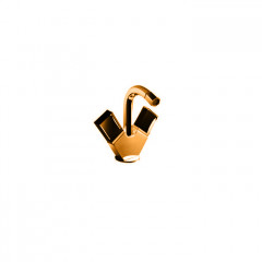 Fantini Venezia Смеситель для биде, 1 отв., с донным клапаном, излив 120мм, цвет: Matt Copper PVD