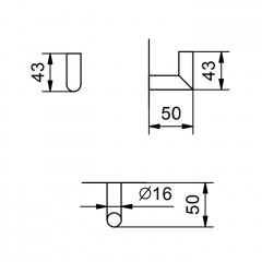 Fantini Young Крючок , цвет: хром