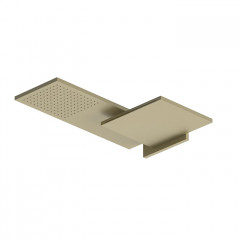 Fantini Venezia Двойной верхний душ, латунь, настенный, цвет: Matt British Gold PVD