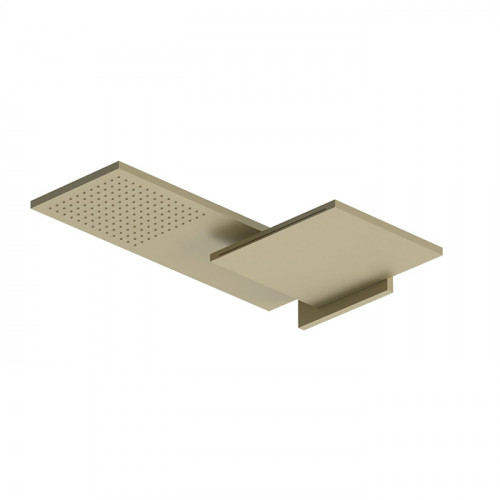 Fantini Venezia Двойной верхний душ, латунь, настенный, цвет: Matt British Gold PVD