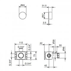 FANTINI Встраиваемая часть запорного вентиля