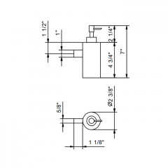 Fantini Young Дозатор для жидкого мыла, цвет Matt Copper PVD
