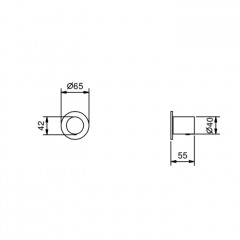 Fantini NOSTROMO Запорный вентиль, цвет черный матовый