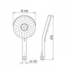 Fantini Ручной душ, цвет хром